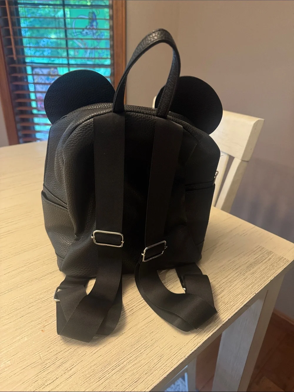Disney Black & White Mickey Ear Mini Backpack